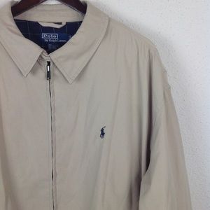 Polo by Ralph Lauren Khaki Full Zip Swing Jacket